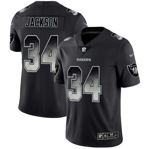 wholesale jerseys coupon code Men\’s Raiders #34 Bo Jackson 2019 Black ...